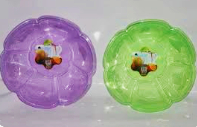 طبق بلاستك غويط شفاف